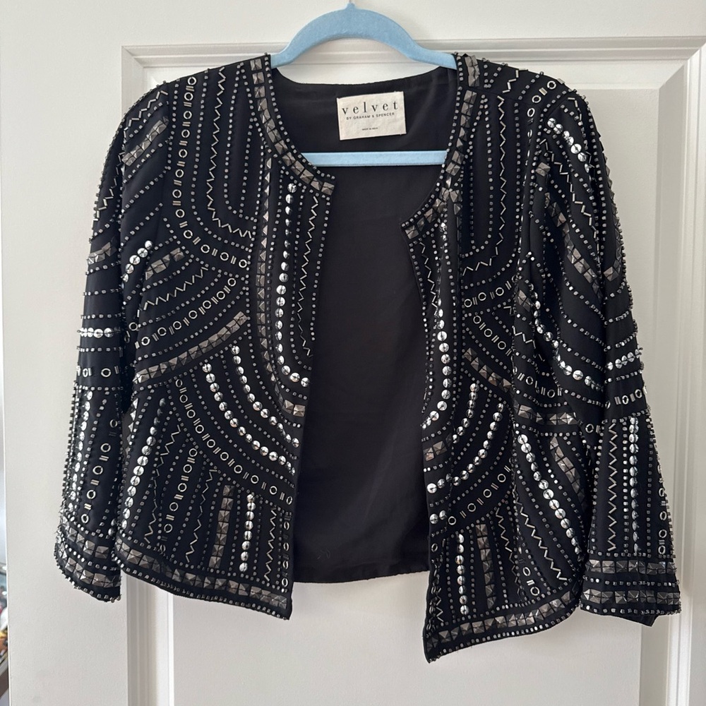 Black Studded Jacket - image 2